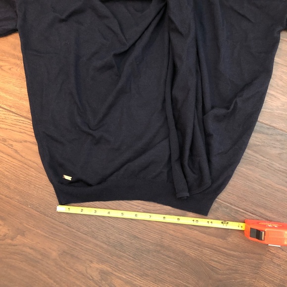 Navy blue Lanvin cashmere silk wool doleman sleeve sweater NWT, size small - Picture 6 of 9